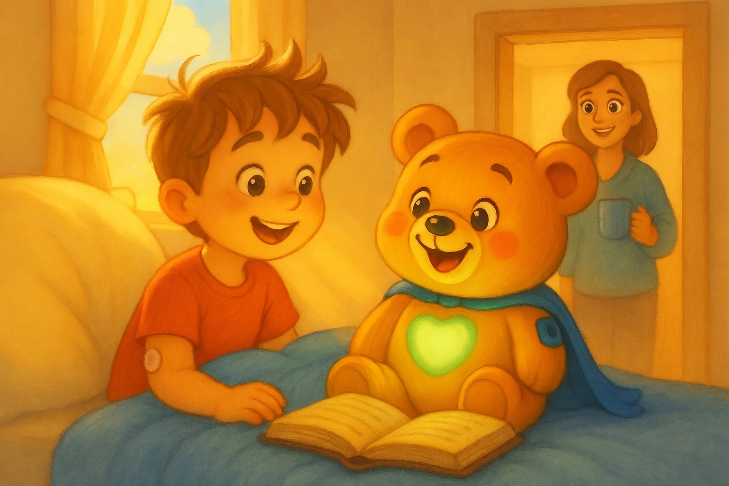 GluBear teddy bear, an educational companion for children with Type 1 diabetes